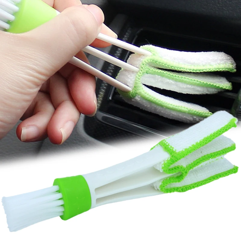 Car Air Outlet Cleaning Brush Auto Dashboard Air Conditioning Dust Brush Keyboard Blind Cleaning Brush Car Accessories Interior