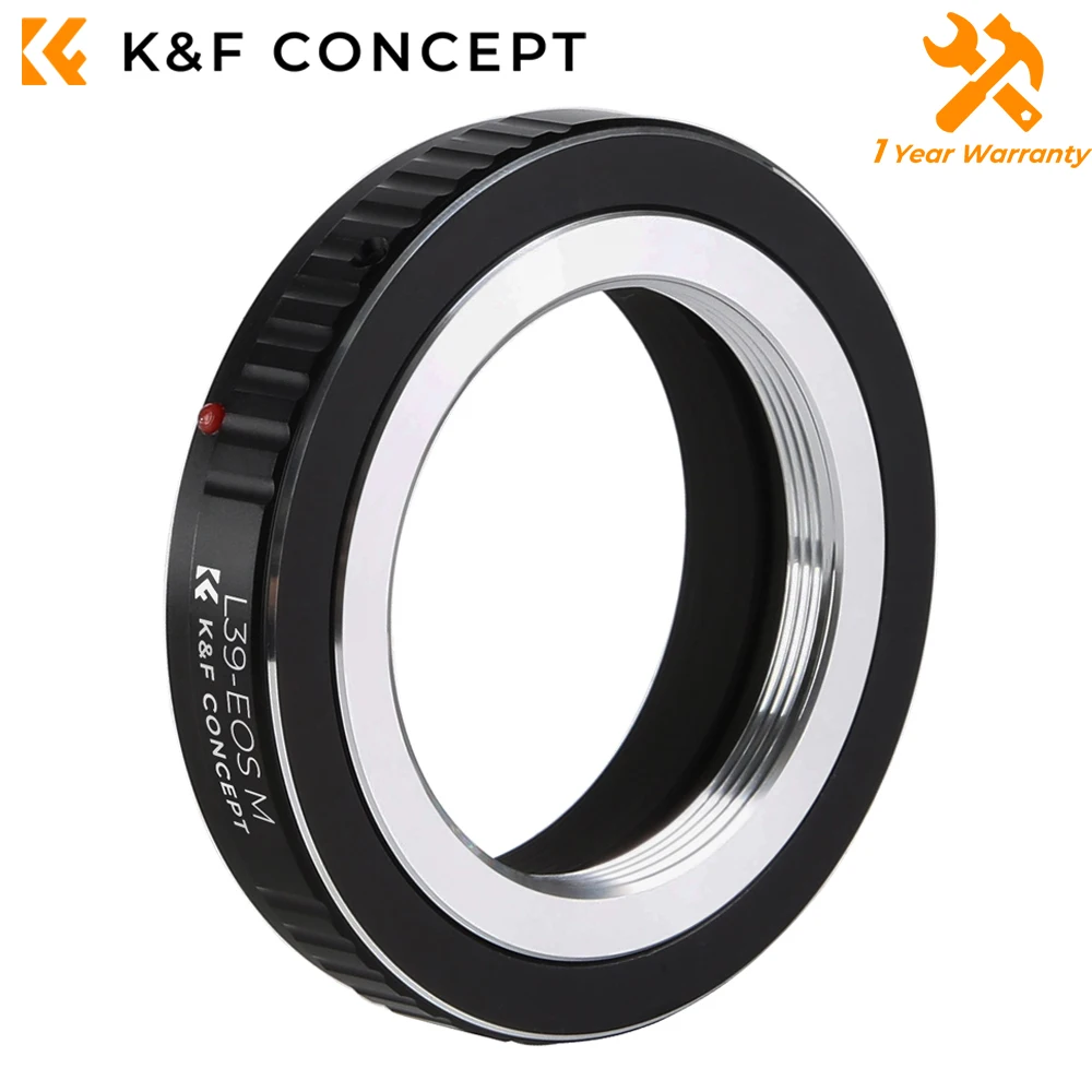 K&F Concept L39 to EOS M Mount Adapter for Leica L39 M39 Screw lenses to Canon EOS M EF-M Camera for Canon EOS M M2 M3 M5 M6 M10