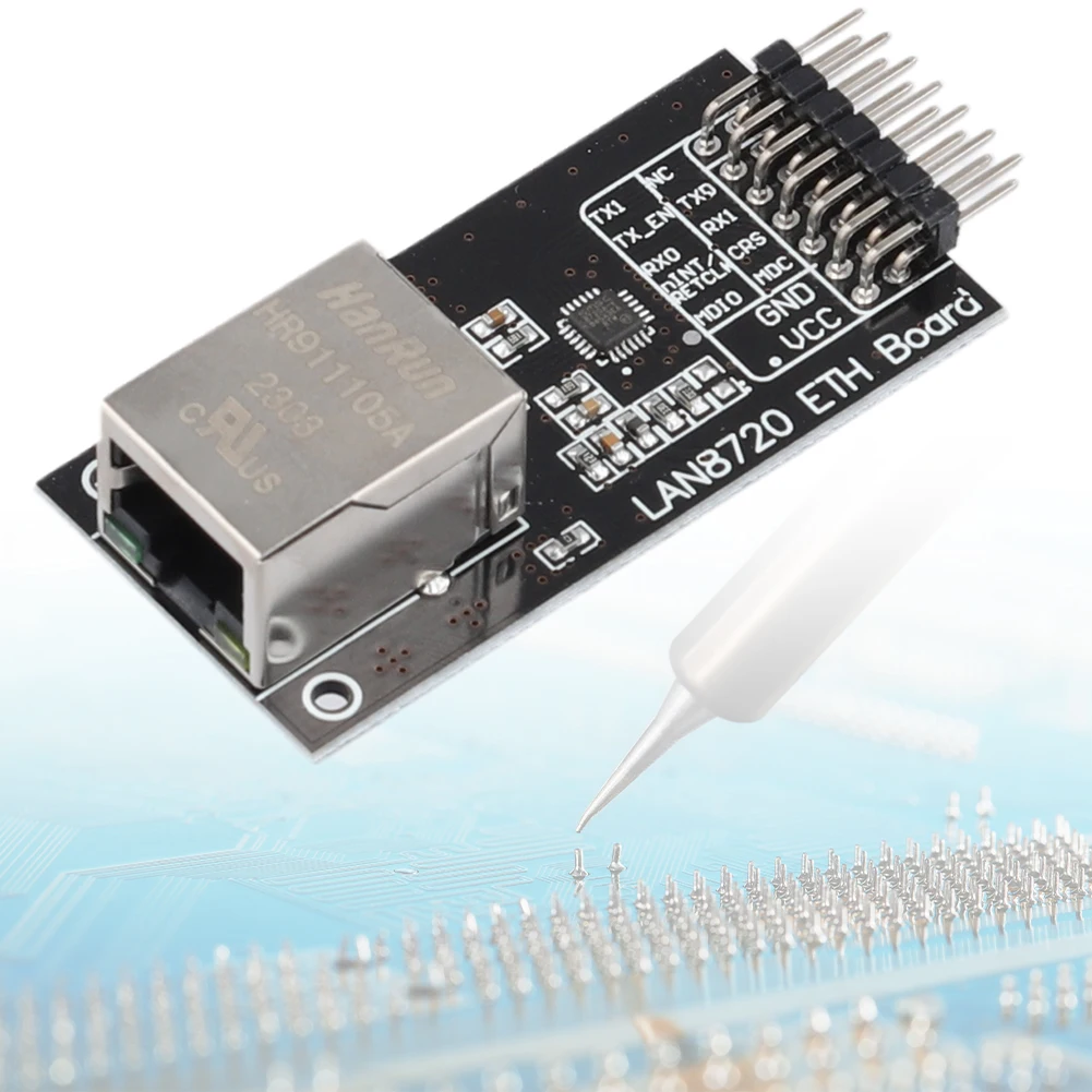 LAN8720 Embedded Web Server Ethernet Physical Transceiver Connector 3.3V Ethernet Transceiver Development Board for Arduino DIY