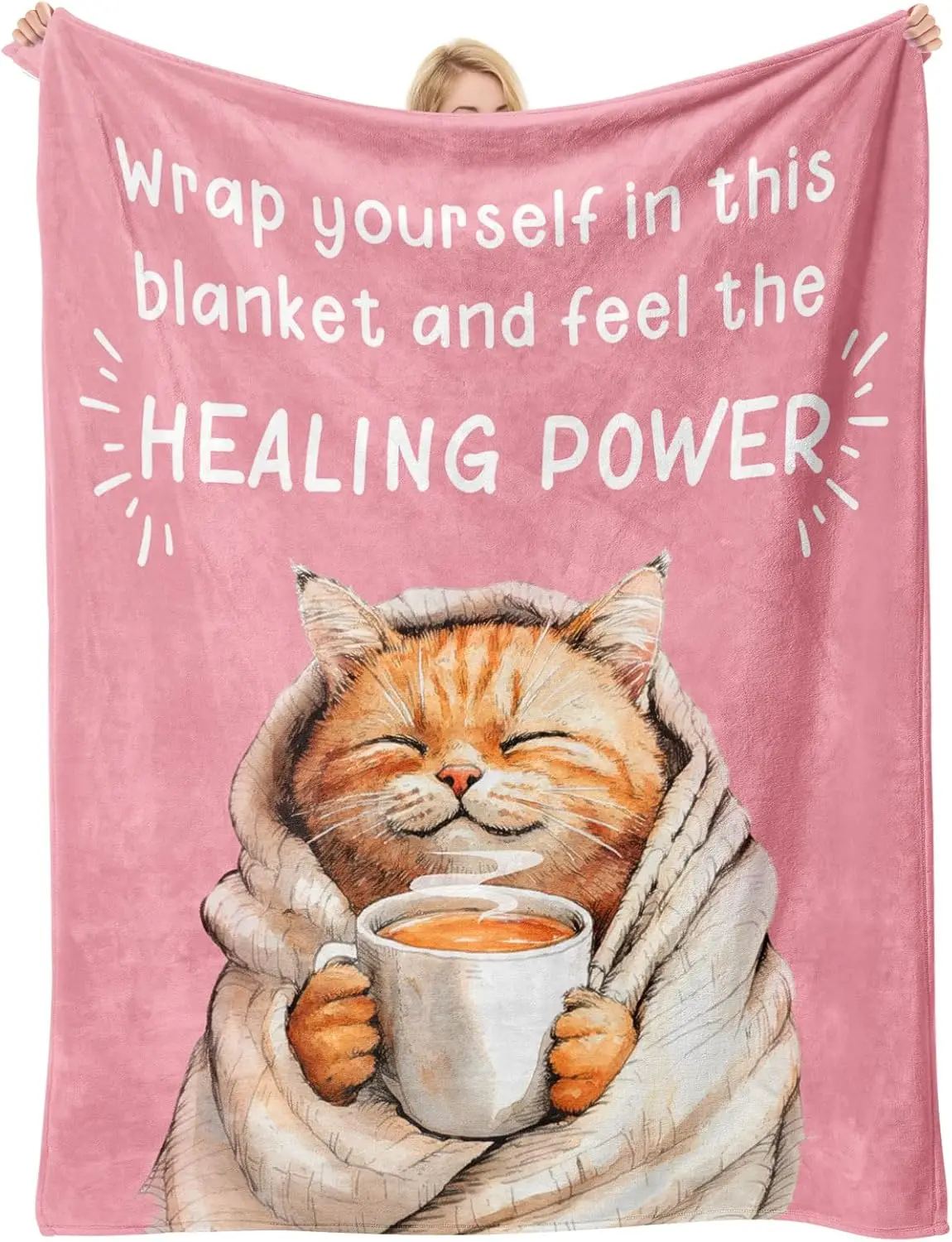 احصل على هدايا جيدة للنساء والرجال بعد الجراحة، احصل على هدايا جيدة قريبًا - بطانية، تشعر بالهدايا بشكل أفضل للنساء