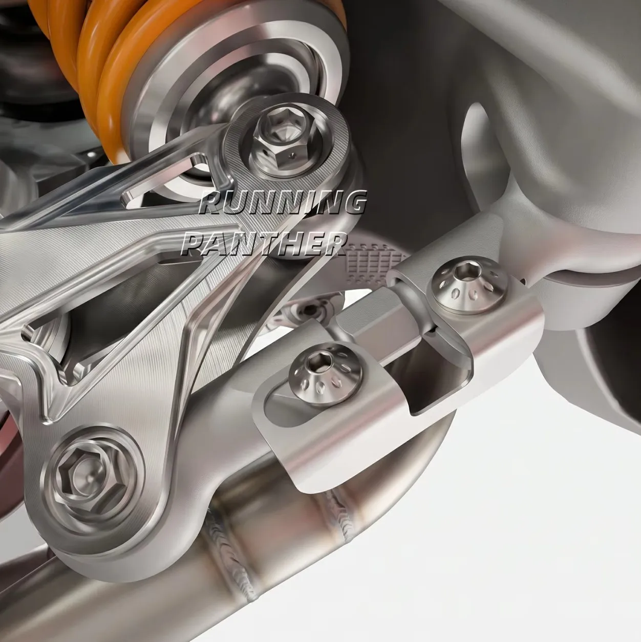 Titanium Alloy Rear Suspension Linkage Rod With Needle Roller Bearing Adjustable Seat Height For Ducati Panigale V4 2025-