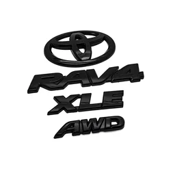 4-teiliges Set für Toyota Rav4 modifizierte 3d abgedeckte Auto Logo Aufkleber Kofferraum Aufkleber 4WD Verschiebung Körper dekorative Auto Aufkleber