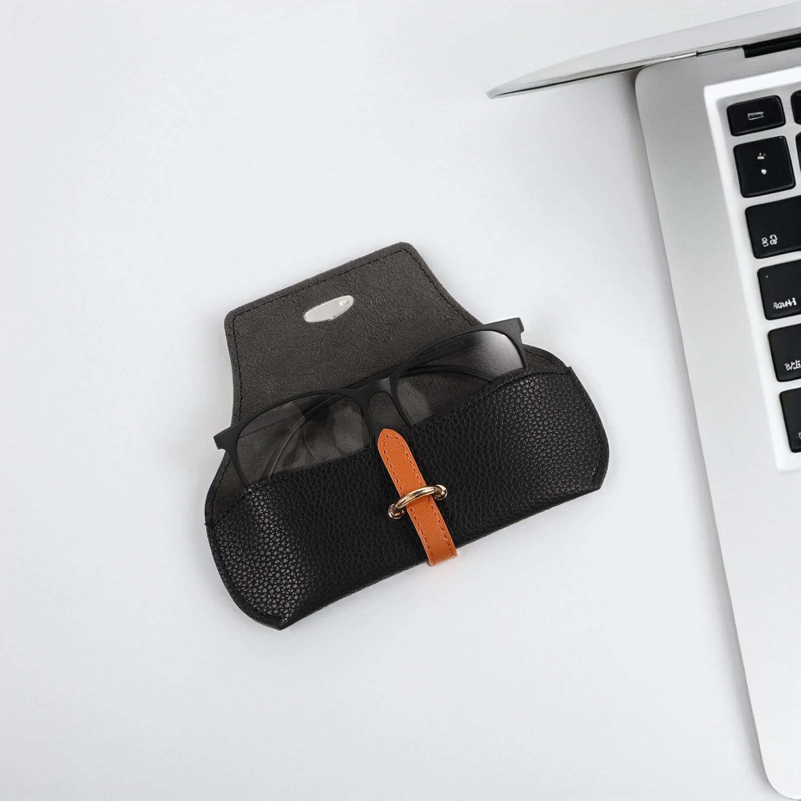 

2Pcs Eyeglass Case for Women - Stylish Glasses Pouch with Impact Protection - Travel Sunglasses Organizer for Handbag Or