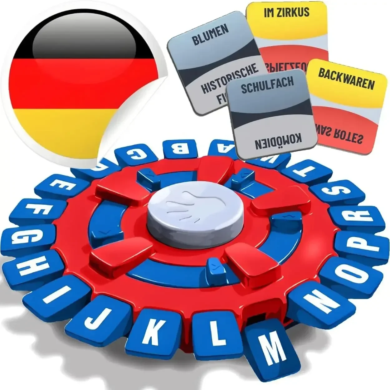 2024New German Tapple Game Think Words Game German Board Games Christmas Eve Gift for Adults Children Letter Game Deutsch