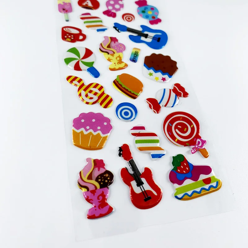 Pegatinas 3D de dulces para álbum de recortes – Manualidades infantiles - imagen 3
