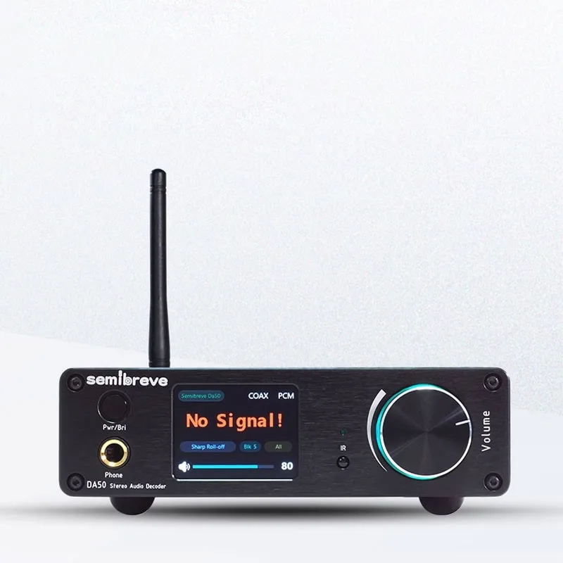 

HiFiAMP Semibreve DA50 стерео аудио декодер усилитель для наушников с цифровым интерфейсом AK4499EX и USB для AMANERO