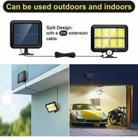 3 Modes IP65 Waterproof Solar Split Wall Lamp 160COB Motion Sensor Garden Street Light Solar charging Lamp Garden Security Light