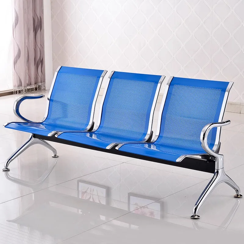Three-person  Airport stainless steel bench Hospital waiting chair Public row rest seat Infusion chair