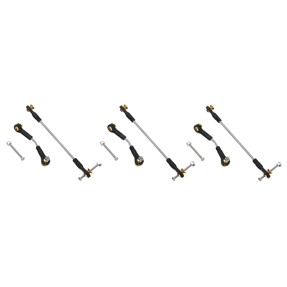 CYGJ-3 Set Steering Pull Rod Servo Rod Upgrade Parts For MN D90 D96 D99 MN90 MN99S 1/12 RC Car Accessories