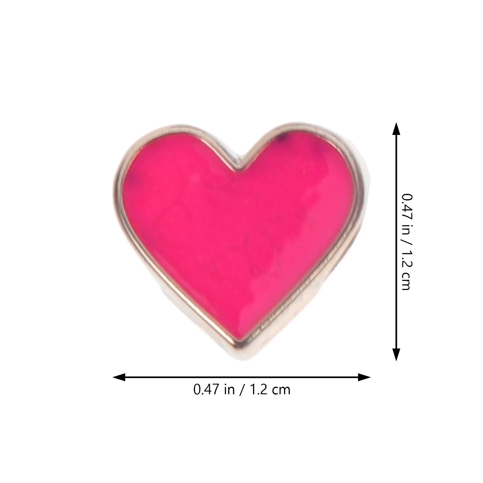 

50pcs Heart Shaped Resin Beads Peach Heart Spacer Beads for DIY Jewelry Making Necklace Earring Bracelet Craft Gifts