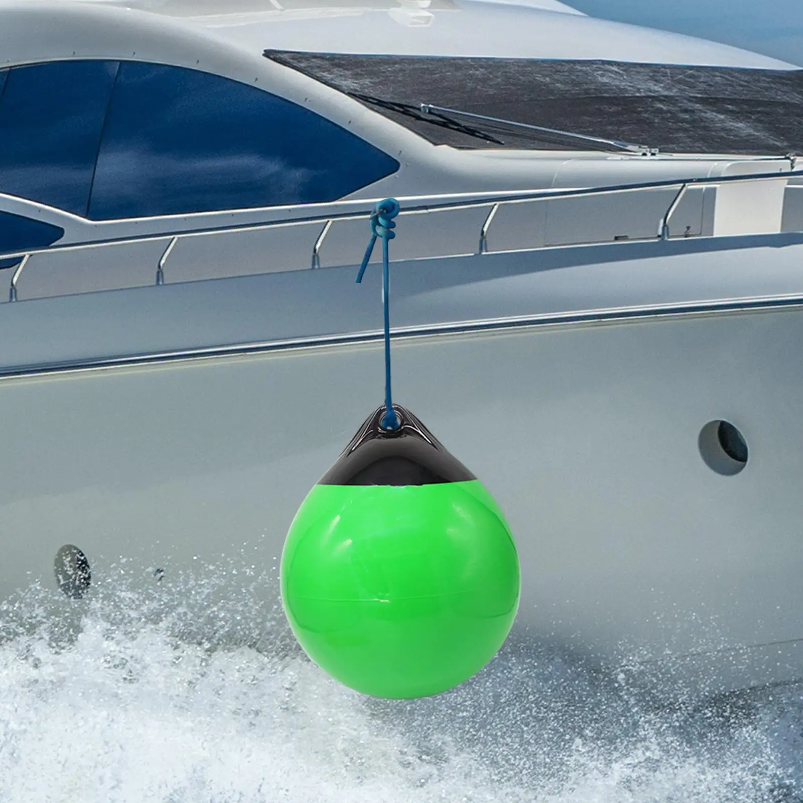 Bola de guardabarros de barco de PVC, boya de amarre, flotador marino, bolas de anclaje, protección inflable, boya de anclaje redonda