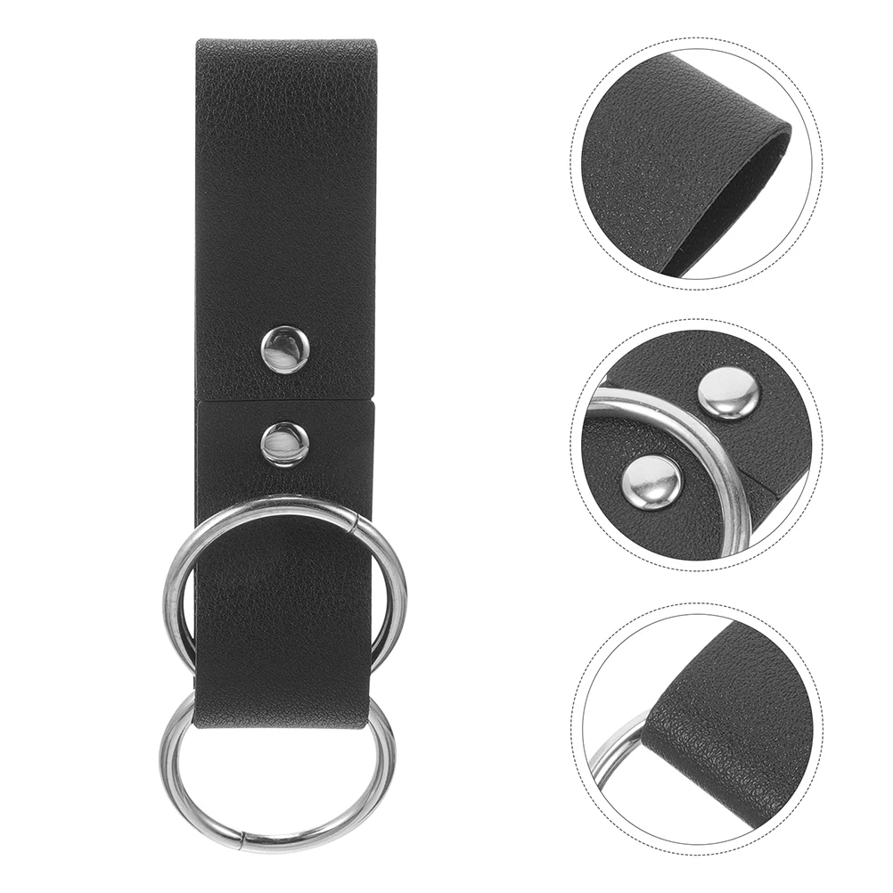 

2pcs Pu Skirt Hikes Renaissance Medieval Waistband Accessory Belt For Cosplay Costume Replacement Double Ring Vintage Style
