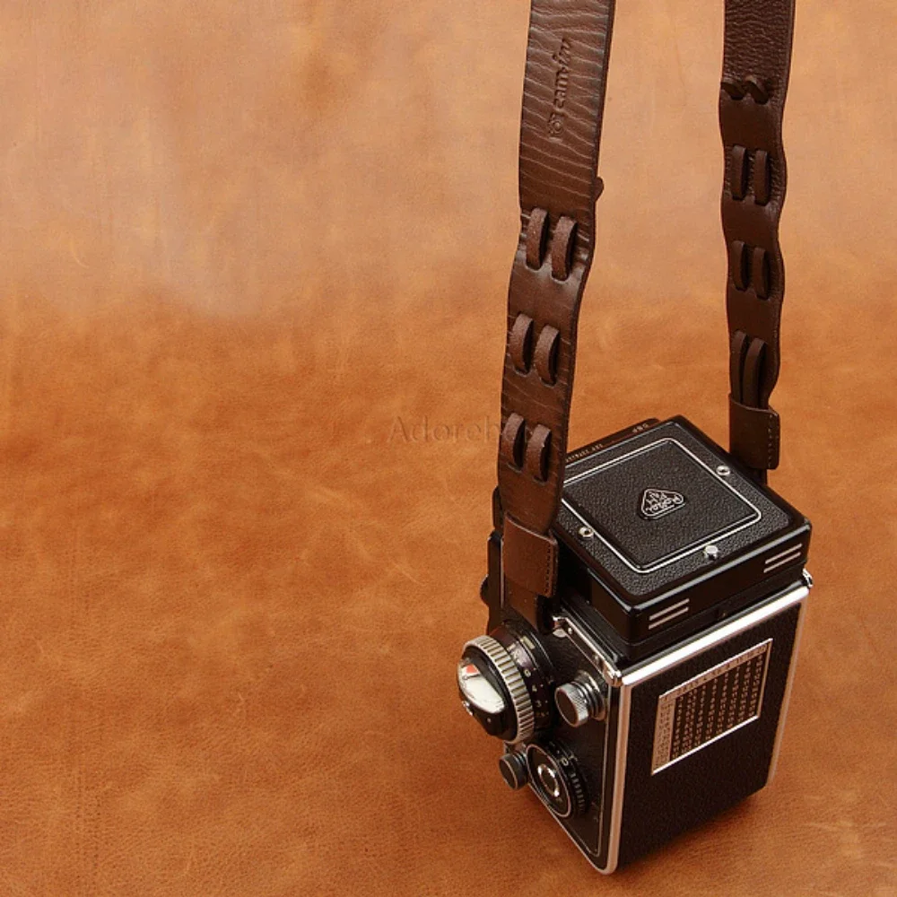 Genuine Leather Camera Shoulder Neck Strap Adjustable for Rollei\Rolleiflex TLR Camera Accessories High Quality