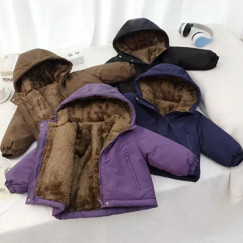 New  Boy  Winter Down Jacket Thickness Kids Baby  Coats  Children   Autumn  2025-A004