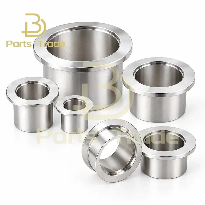 304 Stainless Steel KF Vacuum Flange Welding Joint Quick Install Chuck Clamp Mirror Finish for KF16 KF25 KF40 KF50
