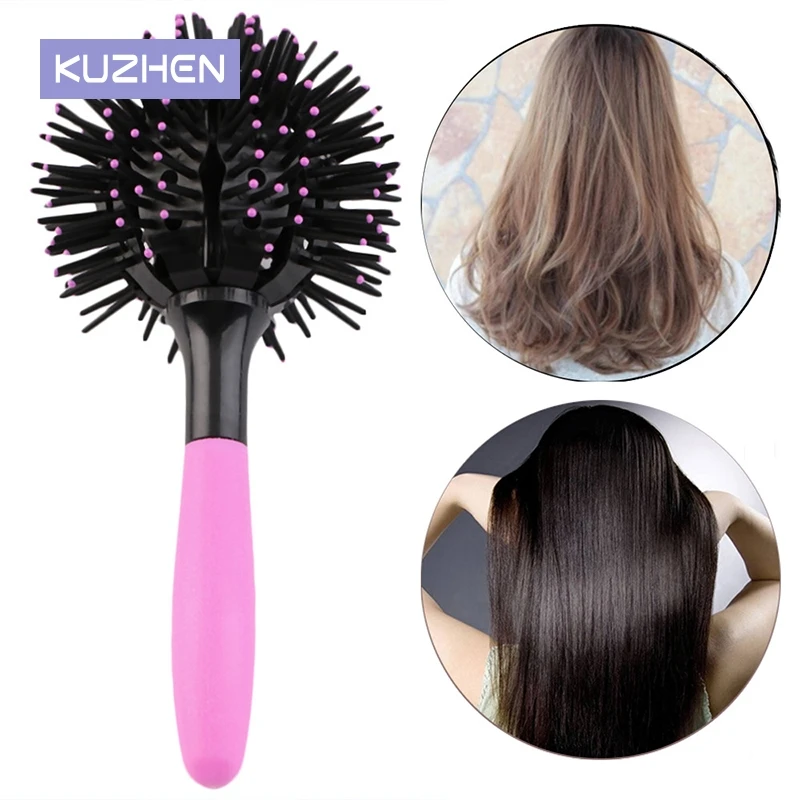 Hair Brush Magic Hair Comb 3D Round Hair Brush 360 degree Ball Massage Comb Women Styling Tools Hairdressing Salon