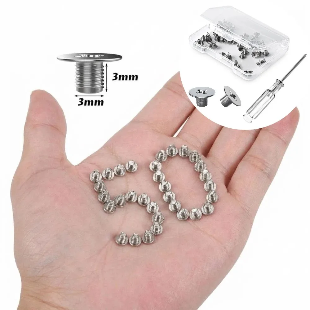50PCS Flat-head Phillips M.2 SSD Mounting Screws Carbon Steel Boxed Screwdriver Screw Set Universal PC Repair Screw kit