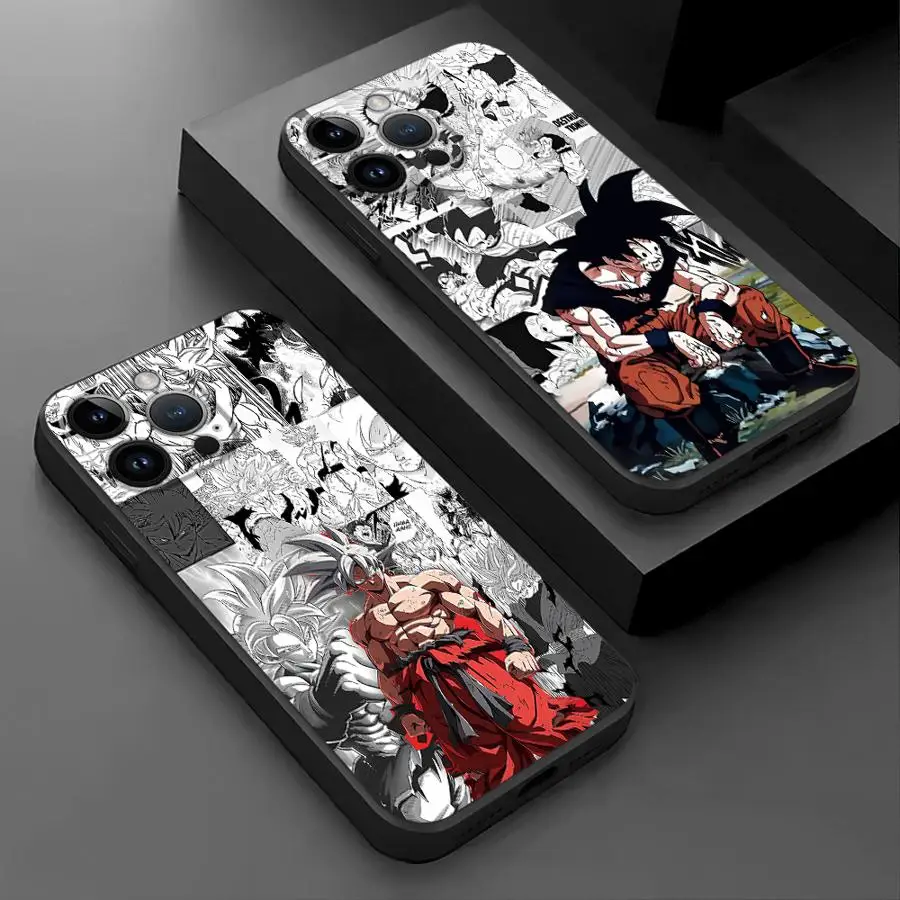 Dragons Anime Balls Soft Funda Back Phone Cover Case für Apple iPhone 16e 16+ 15+ 16 Pro Max 15 Plus X XR 13 Mini 7 8 SE 14 12