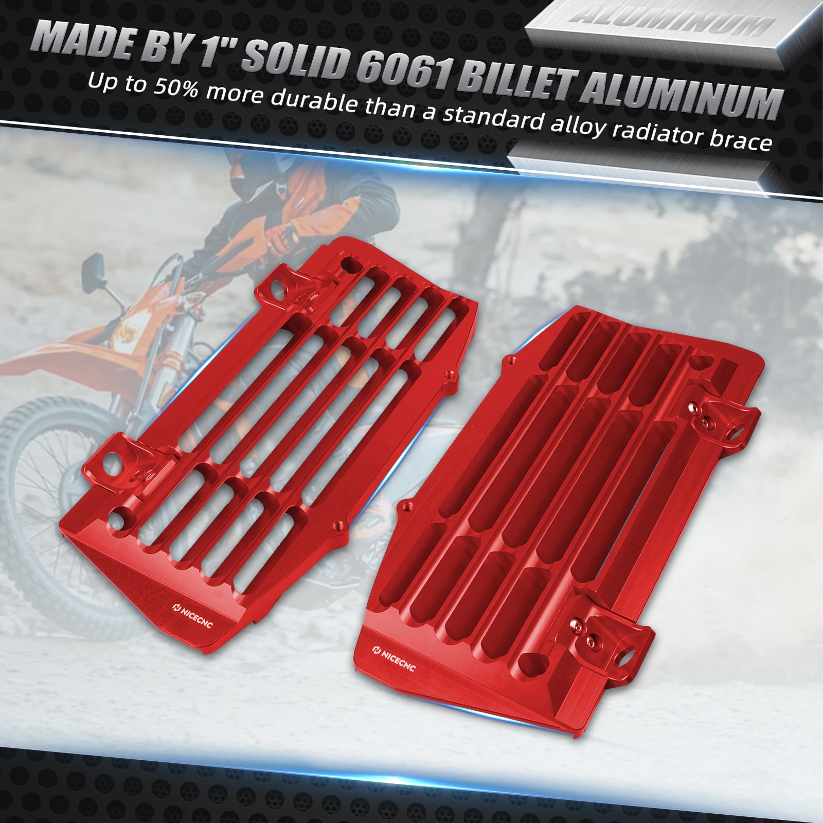 ل GasGas EC 300 2021-2023 EC 250 EX 250 EX 300 MC 125 MC 250F ECF EXF المبرد الحرس ل KTM EXC 300 ل Husqvarna TE 300 #3