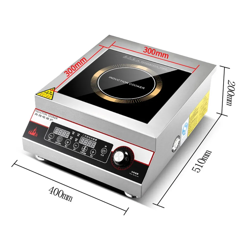 Commercial Induction Cooker 5000w Flat High-power Hotel Canteen Stainless Steel Electric Frying Stove For Easy Cooking