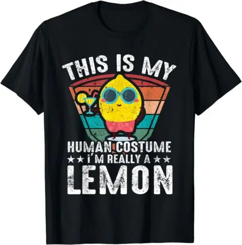 NEW This is my human costume I'm really a Lemon funny halloween T-Shirt S-5XL