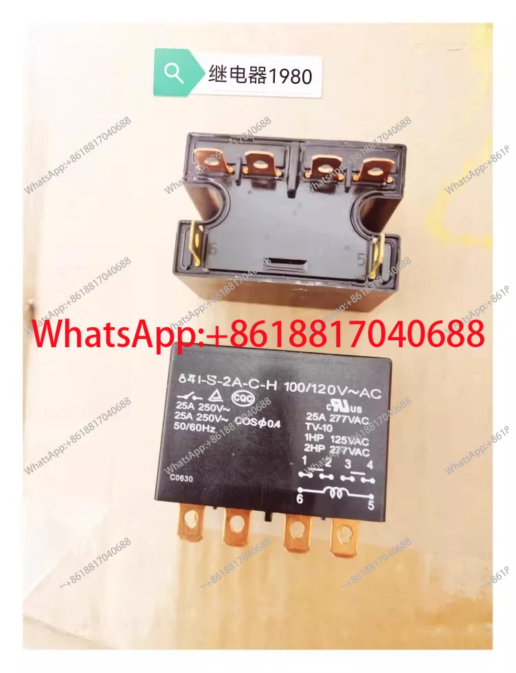 

1 шт. в наличии 841-S-2A-C-H 100/120В переменного тока, абсолютно новое оригинальное мощное реле для кондиционеров