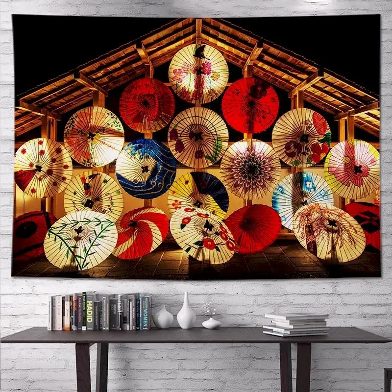 VIKAMA Japanese Ukiyo E Tapestry Wall Hanging, 6 Designs, Wall Decor for Bedroom Living Room Dorm