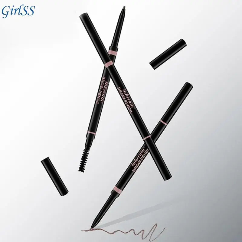 قلم حواجب مقاوم للماء، قلم تحديد الحواجب مقاوم للتلطخ، قلم حواجب مع فرشاة حواجب أدوات مكياج حواجب هدايا T4MB #5