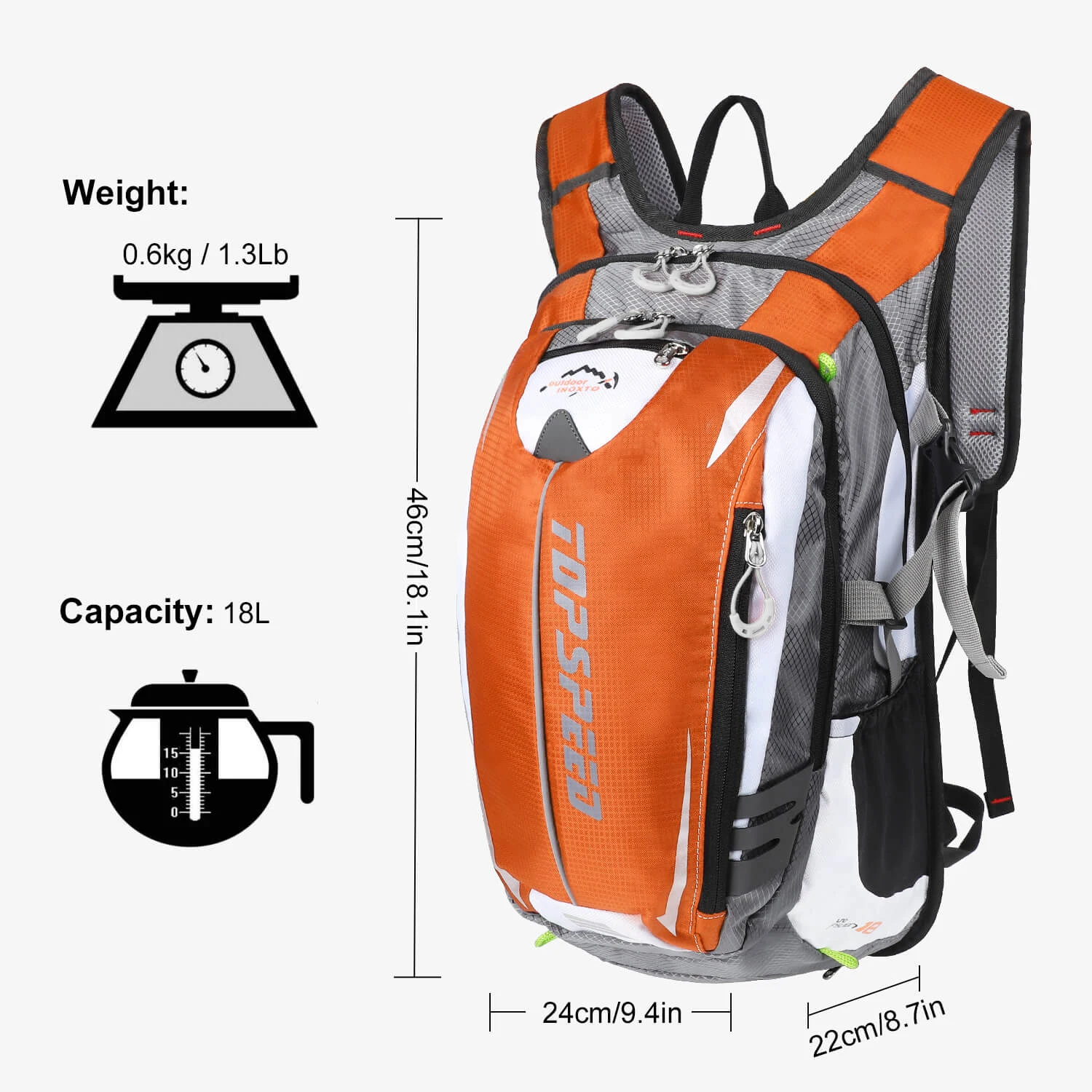 WEST BIKING 18L Cycling Backpack Bag Lightweight Breathable Outdoor Sports Climbing Hiking Traveling Backpack MTB Road Bike Bag