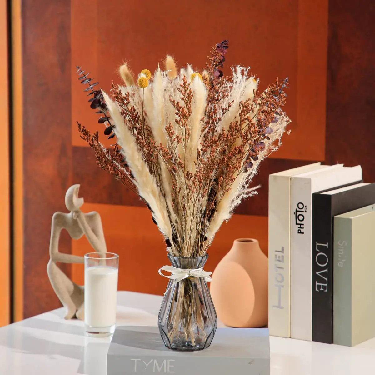 

Pampas Grass Home Decor Real Pampas Grass Reed Natural Dried Plant Wedding Decoration Accessories Dry Flower Bunch Dekoration