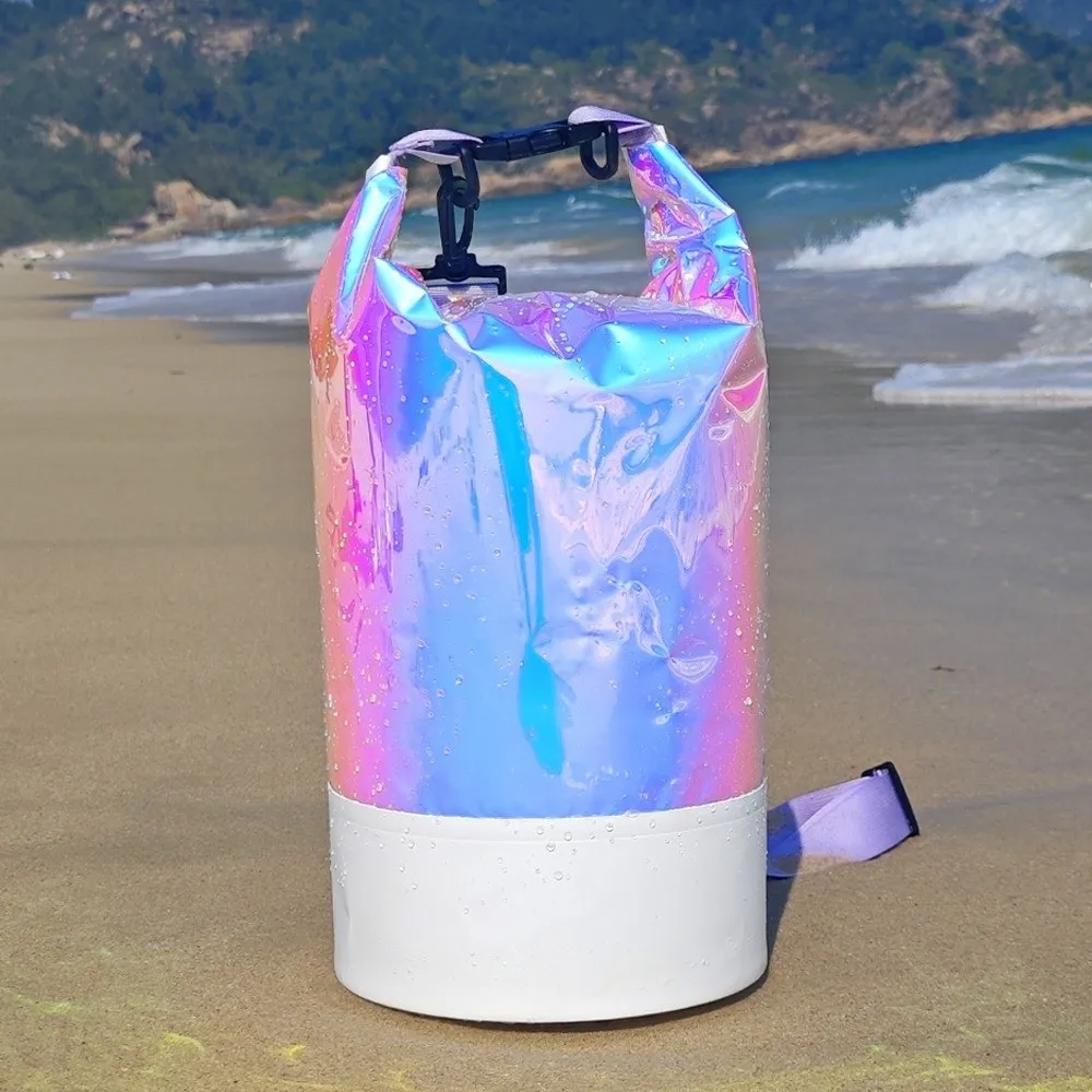 

10L/20L Waterproof Dry Bag Waterproof Backpack with Shoulder Straps Swimming Bucket Bag Large-Capacity Foldable Beach Backpack