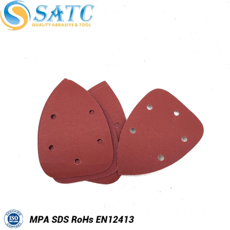 100pcs- 2000pcs-carton Aluminum Mouse Detail Sander Sandpaper 40/80/120/180/240 Grit Abrasive Tools Set