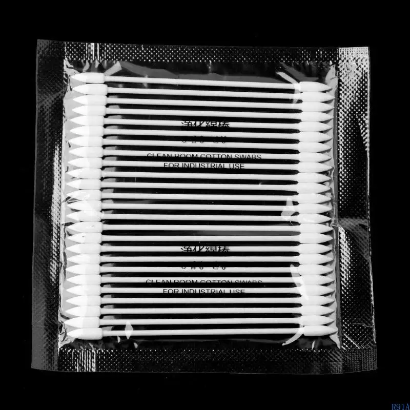 R91A 25x Хлопковая одноразовая очистка палочек для порта зарядки для наушников
