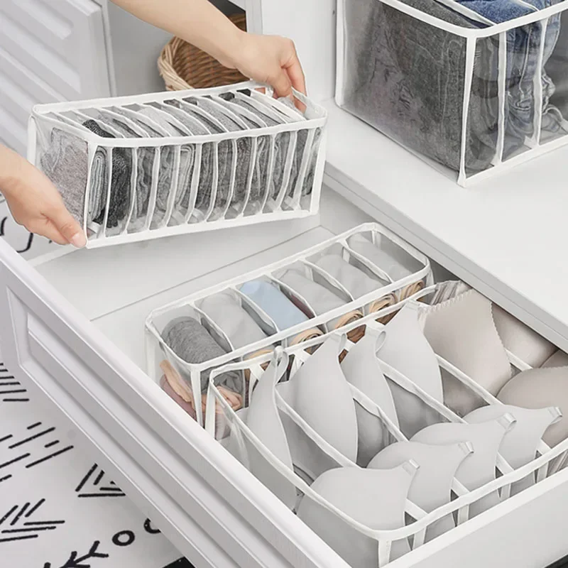 Clothing storage box Cabinet drawer separation, bedroom drawer storage box, socks underwear closet