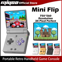 Consola de Juegos Retro Portátil MIYOO Mini Flip con Pantalla IPS de 2.8'', Consola de Videojuegos Portátil, Jugadores de Juegos Clásicos, Regalo Nostálgico