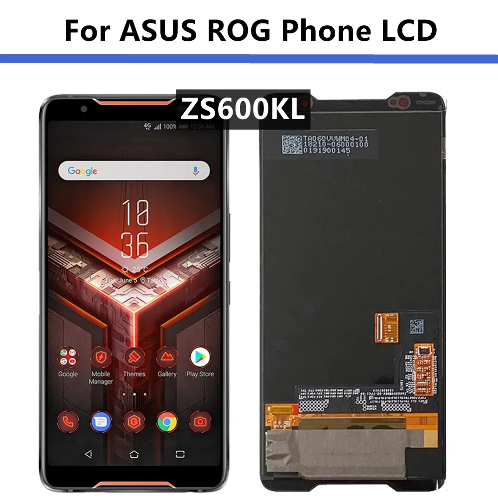 

AMOLED For Asus ROG Phone ZS600KL LCD Display Touch Screen Digitizer Assembly Replacement Spare Parts For Asus ZS600KL Z01QD LCD