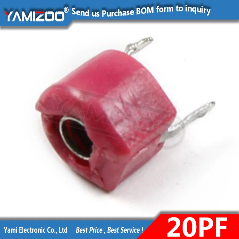 20pcs 20P 20PF 6mm JML06-1 DIP Trimmer Adjustable Capacitor