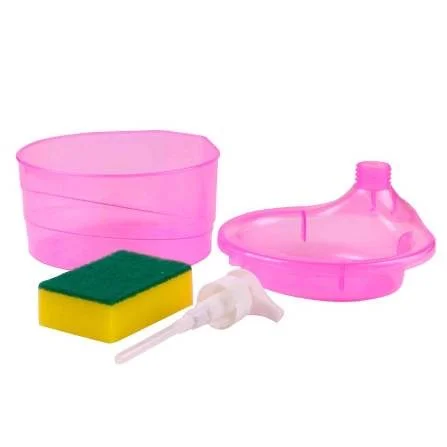 1pcs Kitchen Automatic Dispenser Portable Soap Dishwashing Liquid Adder Press Box Sponge Soap Cleaning Home Detergent Tools