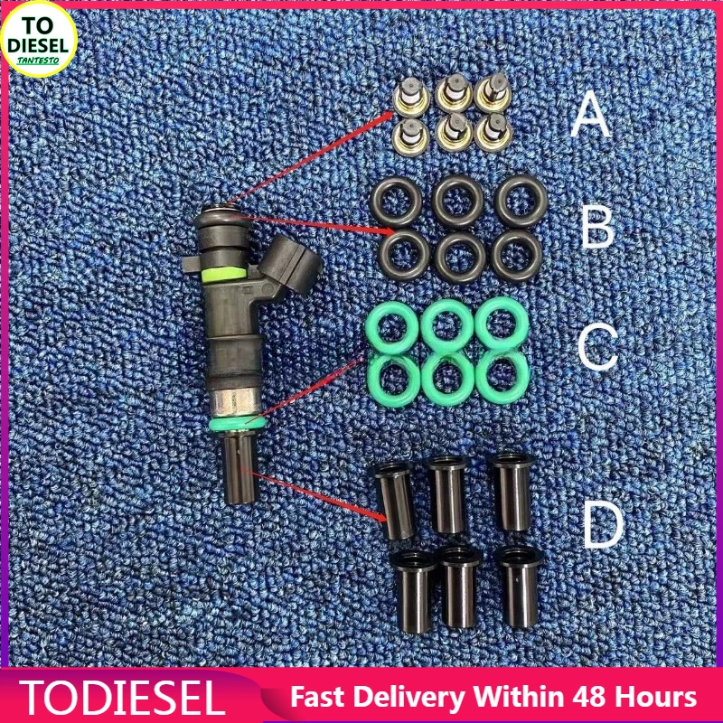 

16pcs for Nissan Qida Yida Xiake Liwei Xuan Yi 1.6 Fuel Injector Sealing Ring