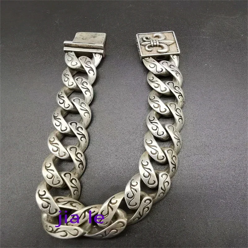 Jia Le/ China Tibetan Silver High Quality Lucky Bracelet Fashion Bangles Personality Charm Jewelry Exquisite Men and Women Gift