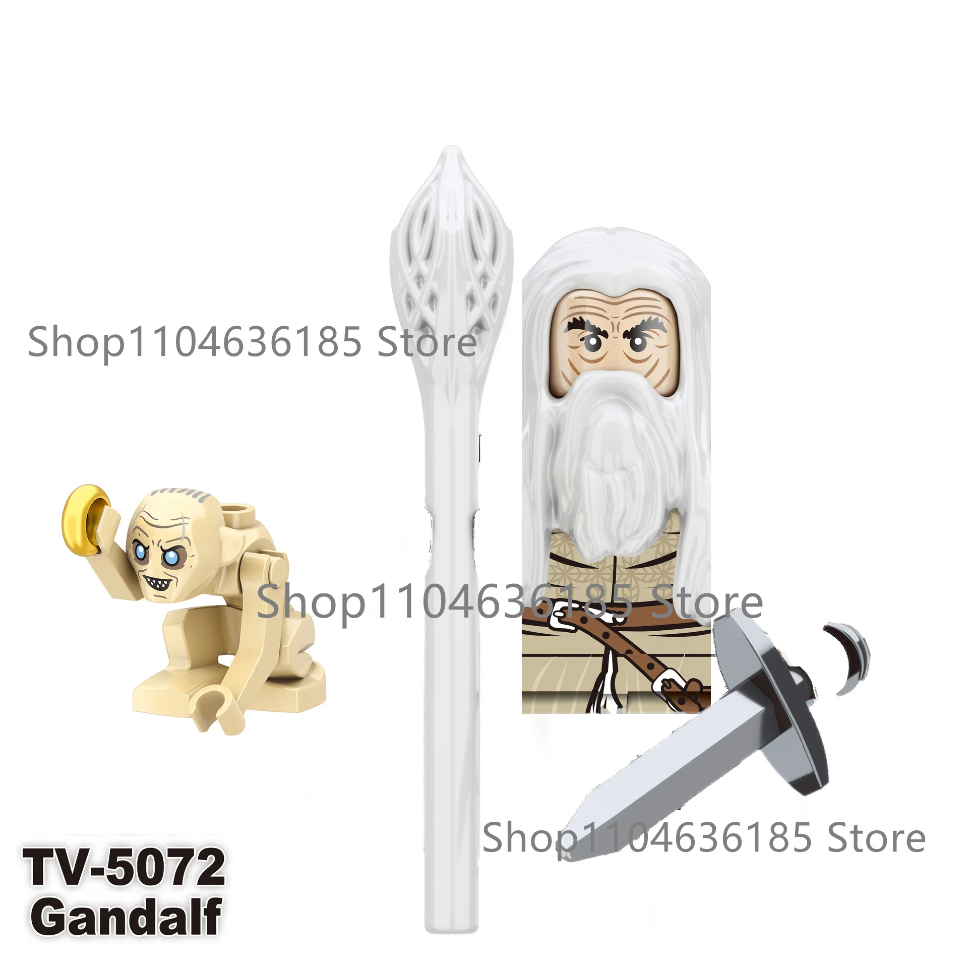 Neue Herr der Ringe Figuren-Modelle Elfen Orks Armee Gandalf Saruman Game of Thrones Actionfiguren Bausteine Spielzeug Geschenke