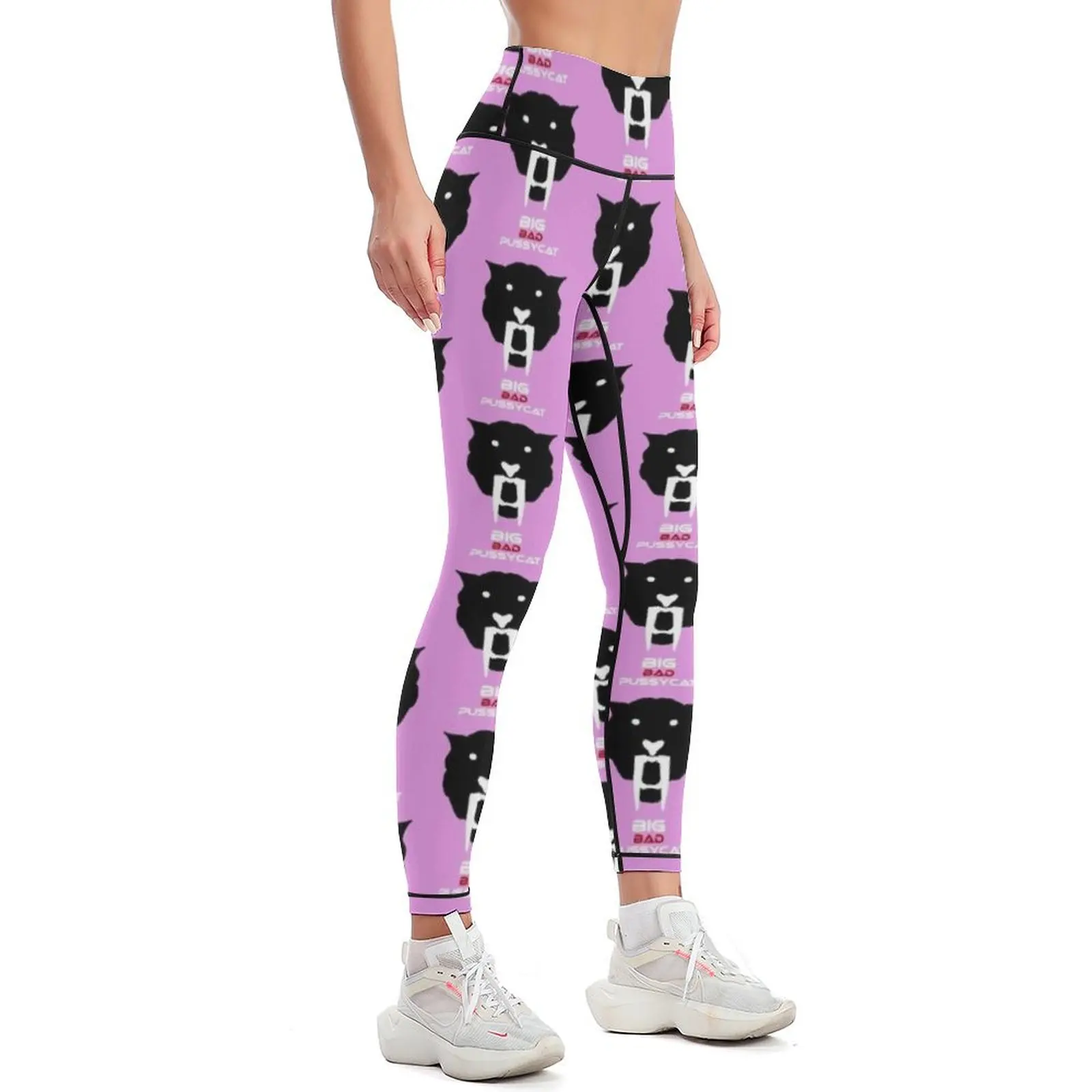 Sabertooth - Big Bad Pussy Cat Leggings gym's sportswear gym womans Women sportwear Womens Leggings