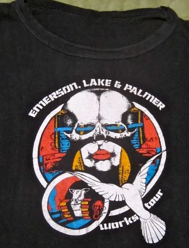 Emerson, Lake & Palmer Black T Shirt Size S M L 2345XL Gifl