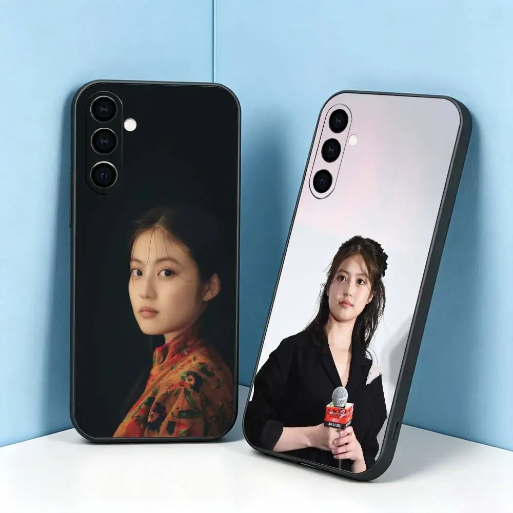 Funda de teléfono Imada-A Mio ANPAN de silicona negra suave para Samsung Galaxy A73,A72,A71,A70,A53,A52,A51, regalo