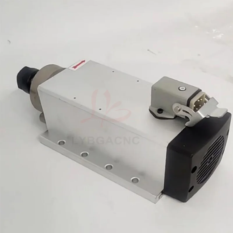 

LY 2.2KW Spindle Motor Square Type Air-Cooled for Engraving Carving Milling Machine Parts Four Bearings Flange Fixing 220V