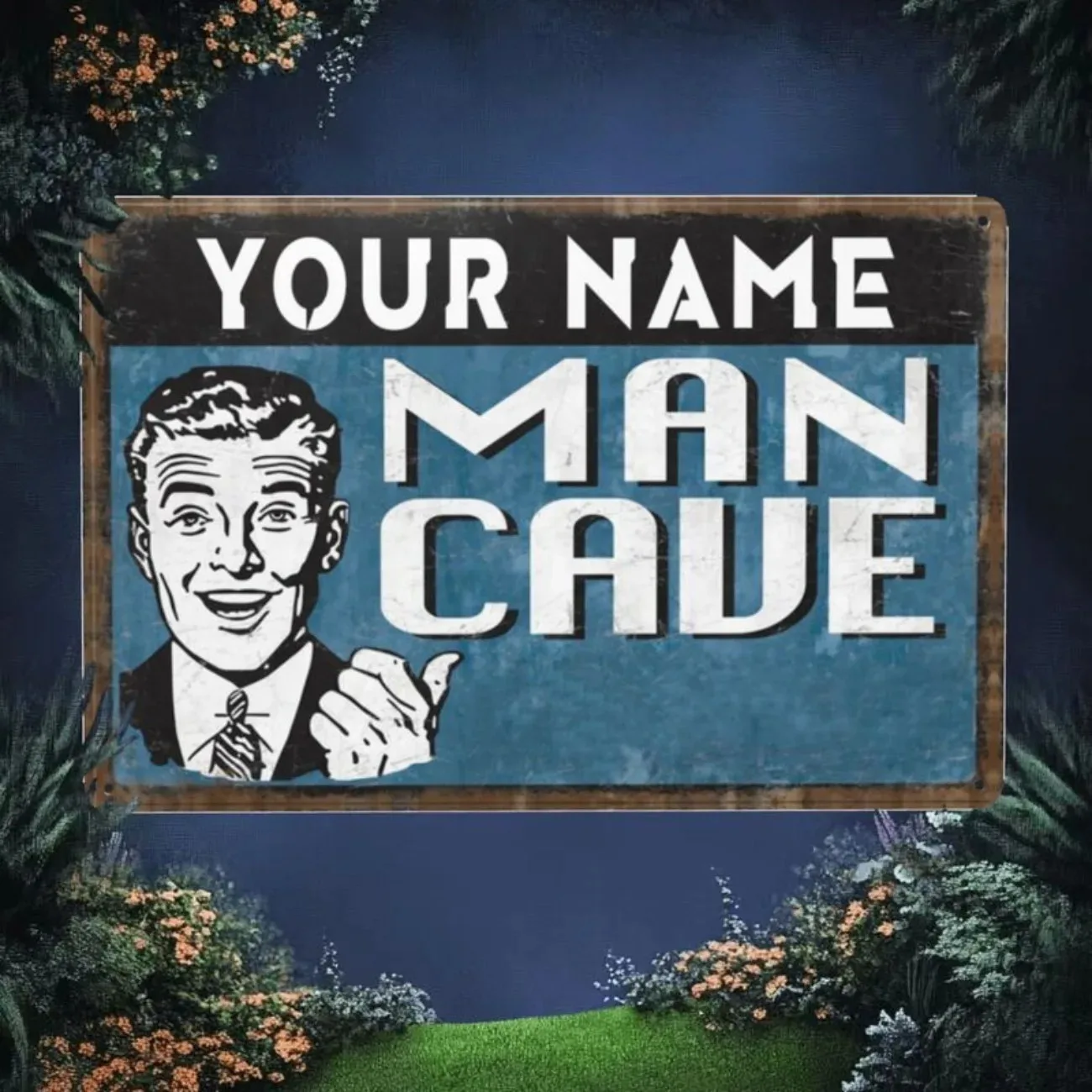 

Изготовленная на заказ металлическая настенная подвеска с отделкой в деревенском стиле патина 20 × 30 см, персонализированный винтажный домашний настенный художественный декор (только для украшения)