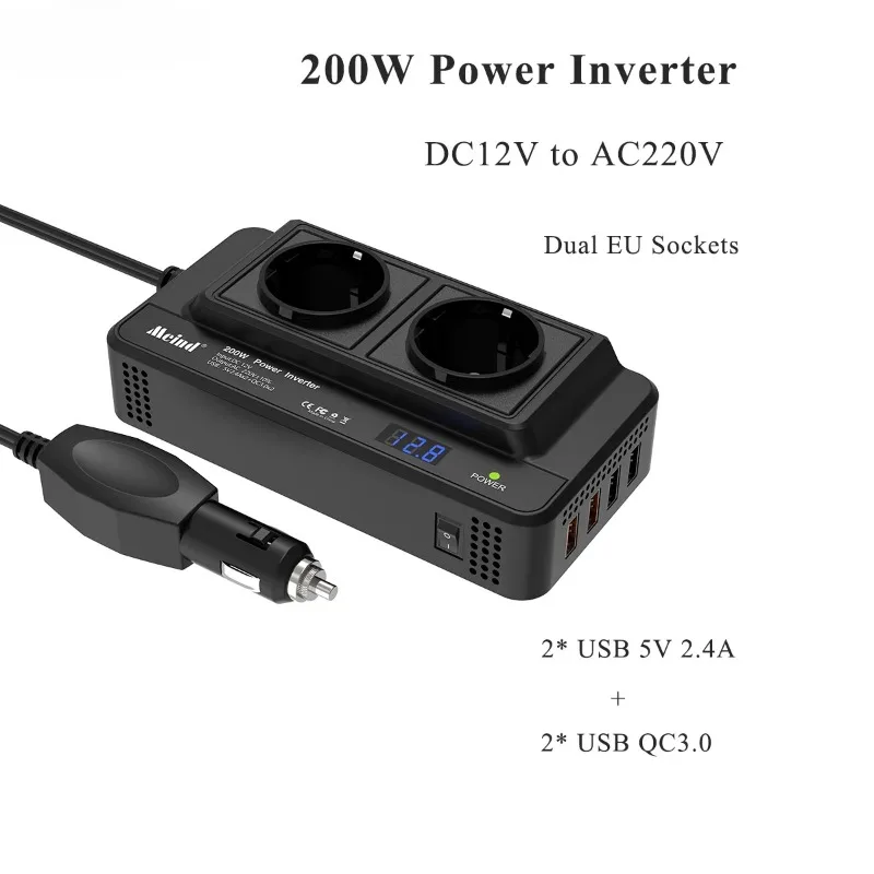 200W Car Inverter 1…