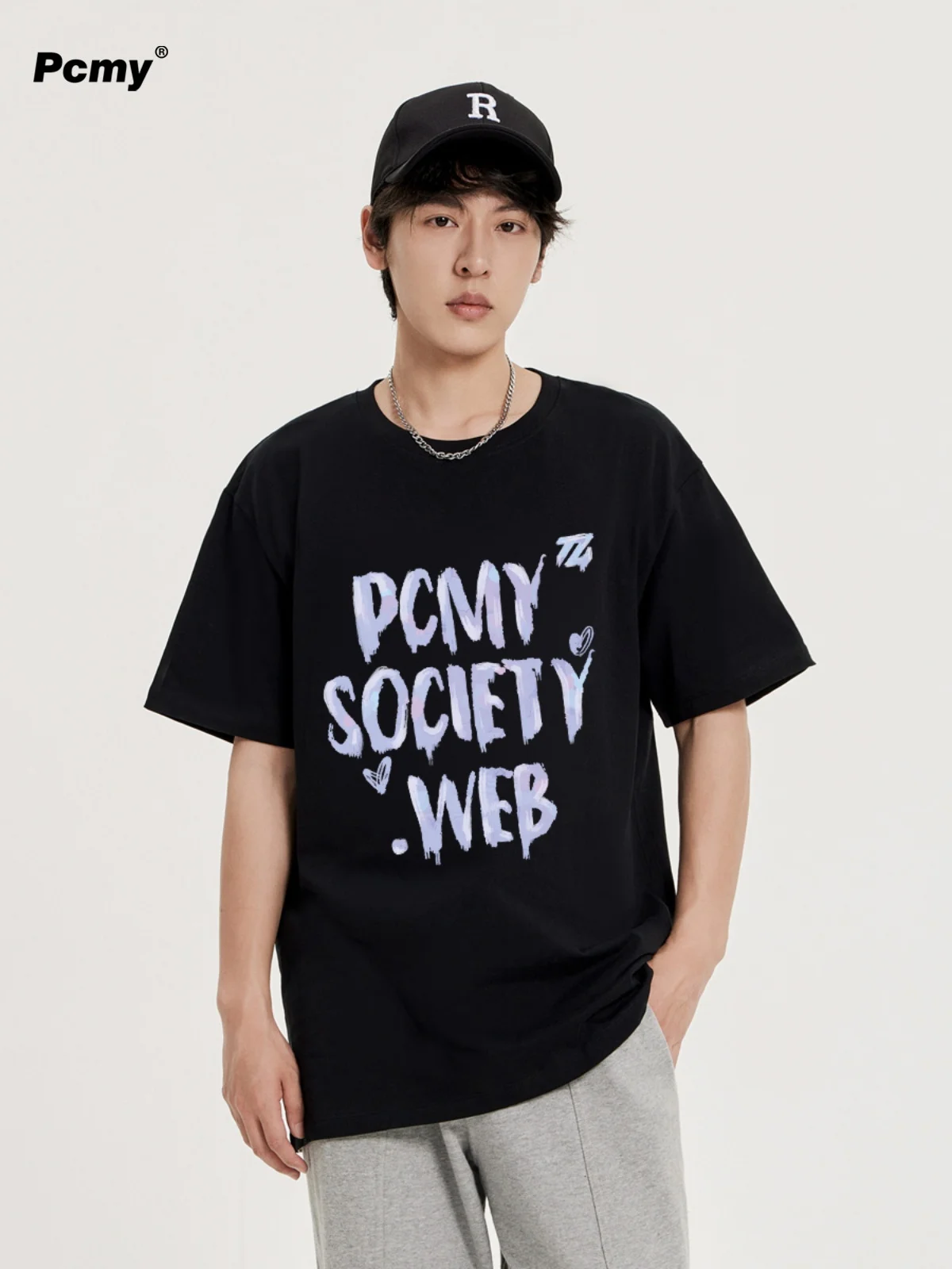 

O-Neck Men Tops Lovers Tee Shirt T- Loose cotton Tops graphic t shirts oversized korean reviews many clothes