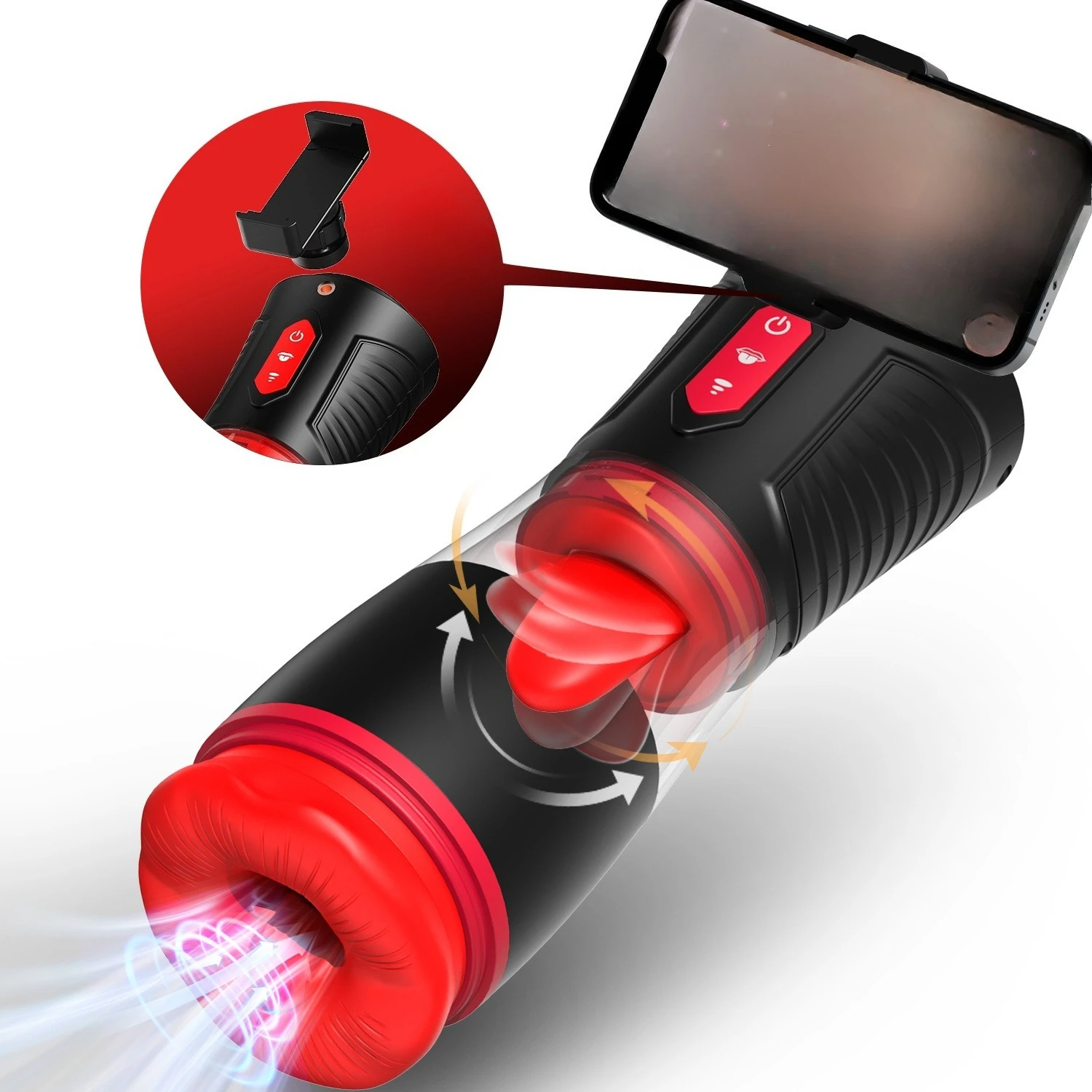 Automatic Male Masturbator Powerful Sucking Tongue Licking Glans Penis Stimulation Blowjob Masturbation Vibrator Mens Sex Toys