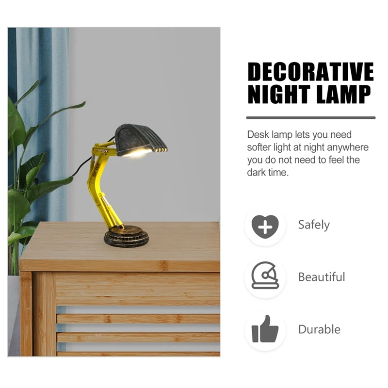 ABPQ-EbTable-Lampe LED de Noël pour Garçon, Luminaire Décoratif d'Nik, Idéal pour un Bureau ou une Chambre à Coucher